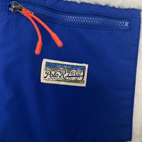 Polo Ralph Lauren Men’s Sherpa Fleece White Jacket Men’s Large - Picture 3 of 3